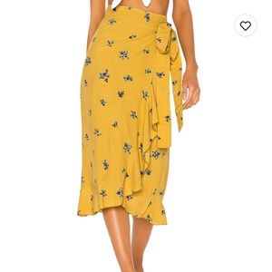 Faithful the Brand wrap floral skirt midi